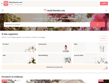 Tablet Screenshot of matrimonio.com